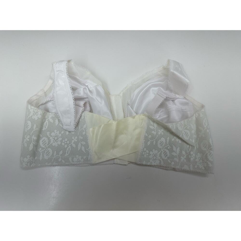 Playtex 18 Hour Womens Bra Size 44D White Front Clasp Wirefree 4695 - Picture 6 of 9